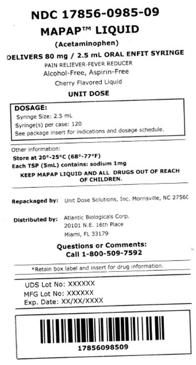 17856 0985 09 Label